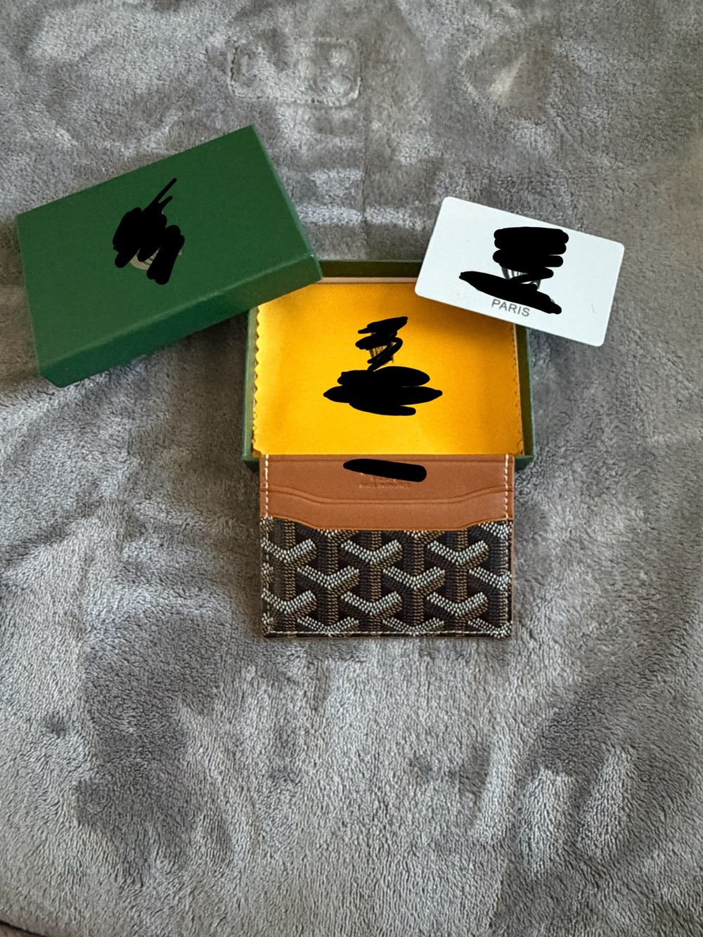 GYD Luxury Patterned Cardholder in Brown and Tan